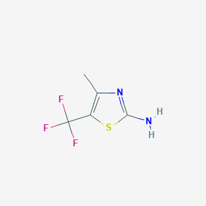 molecular formula C5H5F3N2S B1377991 4-Methyl-5-(trifluoromethyl)thiazol-2-amine CAS No. 1257329-71-7