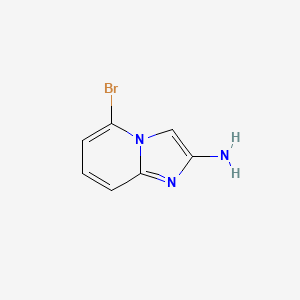 molecular formula C7H6BrN3 B1377994 5-Bromoimidazo[1,2-A]pyridin-2-amine CAS No. 1350738-82-7