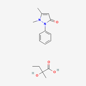 molecular formula C16H22N2O4 B1377995 Antipyrine methylethylglycolate CAS No. 5794-16-1