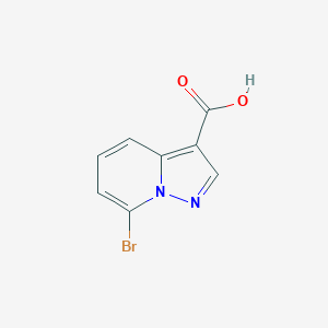 molecular formula C8H5BrN2O2 B1377999 7-Bromo-pyrazolo[1,5-A]pyridine-3-carboxylic acid CAS No. 1352393-84-0