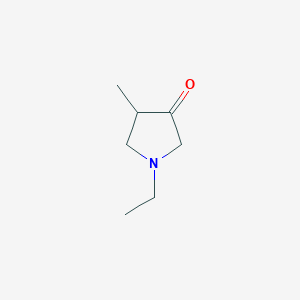 molecular formula C7H13NO B1378006 1-Ethyl-4-methylpyrrolidin-3-one CAS No. 1384429-45-1