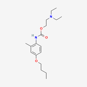 Carbanilic acid, 4-butoxy-2-methyl-, 2-(diethylamino)ethyl ester