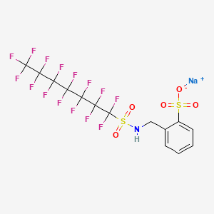 ((((Pentadecafluoroheptyl)sulfonyl)amino)methyl)benzenesulfonic acid, sodium salt