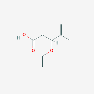molecular formula C8H14O3 B1378012 3-Ethoxy-4-methylpent-4-enoic acid CAS No. 1384430-96-9