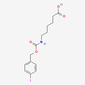 Hexanoic acid, 6-((((4-iodophenyl)methoxy)carbonyl)amino)-