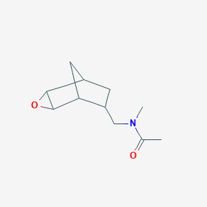 N-methyl-N-(3-oxatricyclo[3.2.1.02,4]octan-6-ylmethyl)acetamide