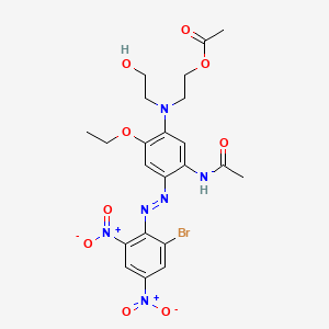 2-[[5-Acetamido-4-[(2-bromo-4,6-dinitrophenyl)azo]-2-ethoxyphenyl](2-hydroxyethyl)amino]ethyl acetate