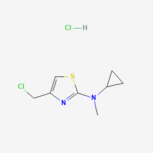 4-(chloromethyl)-N-cyclopropyl-N-methyl-1,3-thiazol-2-amine hydrochloride