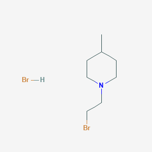molecular formula C8H17Br2N B1378021 氢溴酸1-(2-溴乙基)-4-甲基哌啶 CAS No. 1384429-85-9