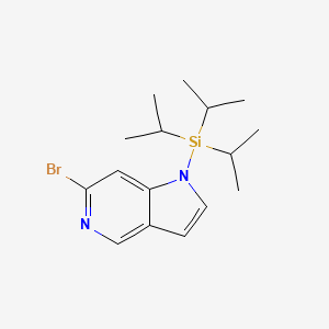 molecular formula C16H25BrN2Si B1378037 6-Bromo-1-(triisopropylsilyl)-1H-pyrrolo[3,2-c]pyridine CAS No. 1352398-64-1