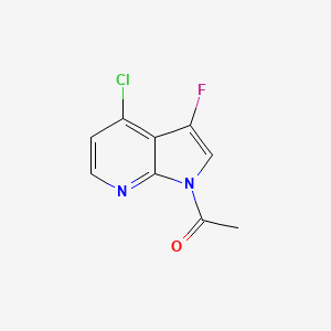 1-Acetyl-4-chloro-3-fluoro-7-azaindole