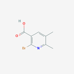molecular formula C8H8BrNO2 B1378049 2-Bromo-5,6-dimethyl-pyridine-3-carboxylic acid CAS No. 1259326-49-2