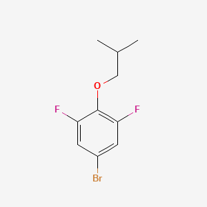 molecular formula C10H11BrF2O B1378056 5-溴-1,3-二氟-2-(2-甲基丙氧基)苯 CAS No. 1309933-03-6