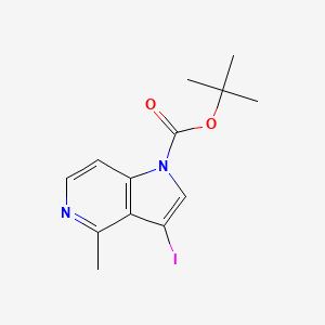 molecular formula C13H15IN2O2 B1378058 N-Boc-3-iodo-4-methyl-5-azaindole CAS No. 1260382-76-0