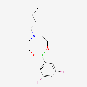 molecular formula C14H20BF2NO2 B1378066 6-Butyl-2-(3,5-difluorophenyl)-1,3,6,2-dioxazaborocane CAS No. 1190988-97-6