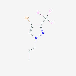 molecular formula C7H8BrF3N2 B1378067 4-溴-1-丙基-3-(三氟甲基)吡唑 CAS No. 1437794-44-9