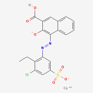 calcium;3-[(3-carboxy-2-oxidonaphthalen-1-yl)diazenyl]-5-chloro-4-ethylbenzenesulfonate