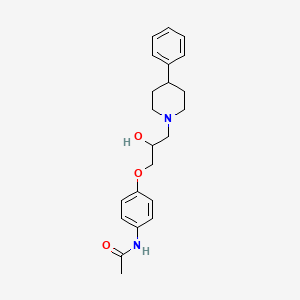 N-(4-(2-Hydroxy-3-(4-phenyl-1-piperidinyl)propoxy)phenyl)acetamide