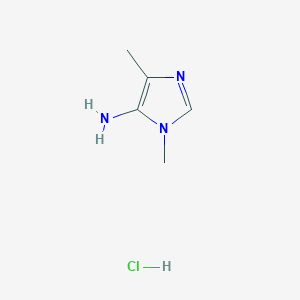 molecular formula C5H10ClN3 B1378074 5-Amino-1,4-dimethylimidazole Hydrochloride CAS No. 1427475-33-9