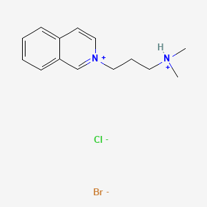 Isoquinolinium, 2-(3-(dimethylamino)propyl)-, bromide, hydrochloride