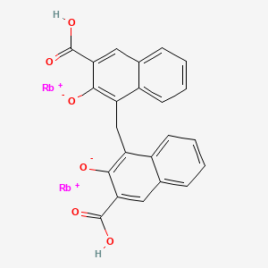 Dirubidium 4,4'-methylenebis[3-hydroxy-2-naphthoate]