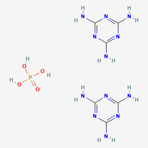 molecular formula C6H15N12O4P B13780839 Dimelamine phosphate 