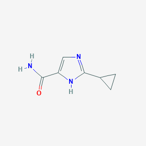 molecular formula C7H9N3O B1378084 2-cyclopropyl-1H-imidazole-4-carboxamide CAS No. 1384430-46-9