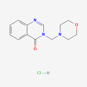 B13780861 4(3H)-Quinazolinone, 3-(morpholinomethyl)-, hydrochloride CAS No. 68638-39-1