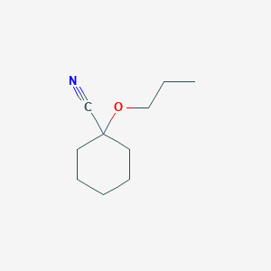 molecular formula C10H17NO B1378092 1-Propoxycyclohexane-1-carbonitrile CAS No. 1384429-48-4