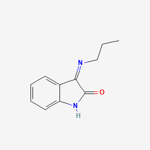 2-Indolinone, 3-(propylimino)-