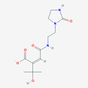 2-Hydroxyisopropyl 4-oxo-4-[[2-(2-oxoimidazolidin-1-YL)ethyl]amino]isocrotonate