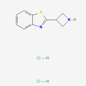 molecular formula C10H12Cl2N2S B1378104 2-(氮杂环丙-3-基)-1,3-苯并噻唑二盐酸盐 CAS No. 1384429-73-5