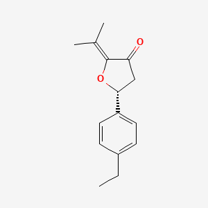 (5R)-5-(4-ethylphenyl)-2-propan-2-ylideneoxolan-3-one