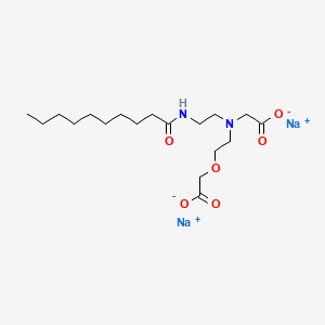 Glycine, N-[2-(carboxymethoxy)ethyl]-N-[2-[(1-oxodecyl)amino]ethyl]-, disodium salt