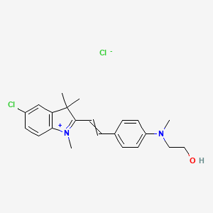 3H-Indolium, 5-chloro-2-[2-[4-[(2-hydroxyethyl)methylamino]phenyl]ethenyl]-1,3,3-trimethyl-, chloride