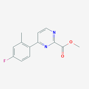 Methyl 4-(4-fluoro-2-methylphenyl)pyrimidine-2-carboxylate