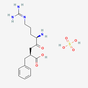 (2R,5S)-5-Amino-8-guanidino-4-oxo-2-phenylmethyloctanoic acid sulfate