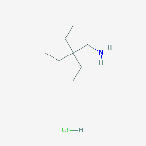 molecular formula C8H20ClN B1378121 3-(Aminomethyl)-3-ethylpentane hydrochloride CAS No. 1384677-99-9