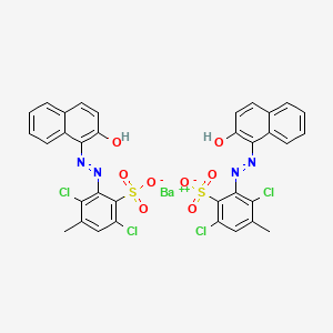 barium(2+);3,6-dichloro-2-[(2-hydroxynaphthalen-1-yl)diazenyl]-4-methylbenzenesulfonate