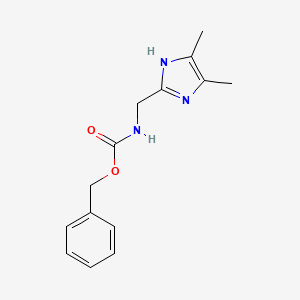 B1378131 benzyl N-[(4,5-dimethyl-1H-imidazol-2-yl)methyl]carbamate CAS No. 1394040-99-3