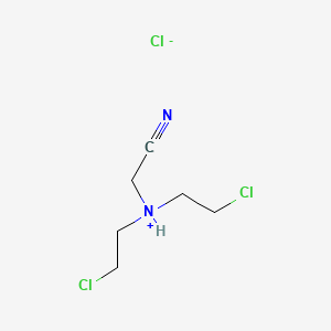 (Bis(2-chloroethyl)amino)acetonitrile monohydrochloride