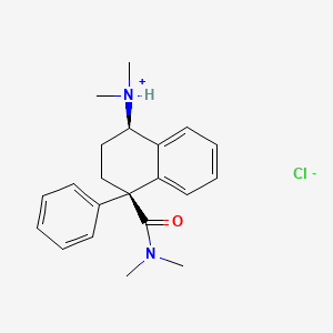 1-Naphthamide, 1,2,3,4-tetrahydro-4-(dimethylamino)-N,N-dimethyl-1-phenyl-, hydrochloride, dihydrate, (Z)-