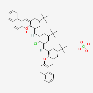 10-tert-Butyl-8-[5-tert-butyl-3-(10-tert-butyl-10,11-dihydro-9H-benzo[a]xanthen-8-yl-methylene)-2-chloro-cyclohex-1-enylmethylene]-8,9,10,11-tetrahydro-benzo[a]xanthenylium perchlorate