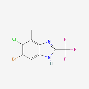 Benzimidazole, 6-bromo-5-chloro-4-methyl-2-(trifluoromethyl)-