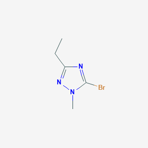 molecular formula C5H8BrN3 B1378148 5-bromo-3-ethyl-1-methyl-1H-1,2,4-triazole CAS No. 1545783-53-6
