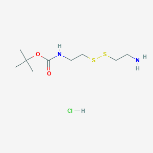 molecular formula C9H21ClN2O2S2 B1378150 Boc-半胱胺盐酸盐 CAS No. 93790-49-9