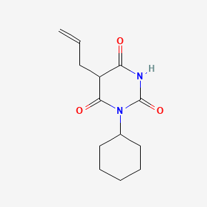 B13781542 5-Allyl-1-cyclohexylbarbituric acid CAS No. 890-05-1