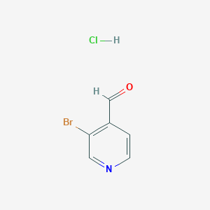 molecular formula C6H5BrClNO B1378156 3-溴-4-吡啶甲醛盐酸盐 CAS No. 1449008-16-5