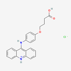 4-(p-(9-Acridinylamino)phenoxy)butyric acid, hydrochloride