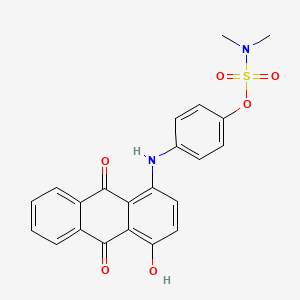 4-[(9,10-Dihydro-4-hydroxy-9,10-dioxo-1-anthryl)amino]phenyl dimethylsulfamate